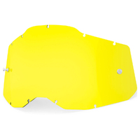 100% Replacement Lens (Racecraft2, Accuri2 & Strata2) - Yellow