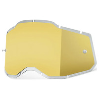 100% Replacement Lens (Racecraft2, Accuri2 & Strata2) - Injected Mirror Gold