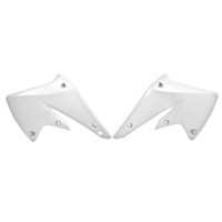 Rtech Kawasaki KXF 250 2004-2005 White Radiator Shrouds