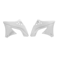 Rtech Kawasaki KXF 250 2009-2012 White Radiator Shrouds