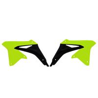 Rtech Suzuki RMZ 250 2010-2018 Neon Yellow/Black Radiator Shrouds