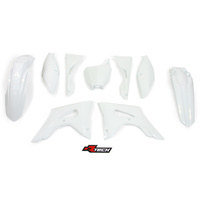 Rtech Honda White Plastic Kit CRF 450 R 2017-2018 (with Airbox Side Cover)