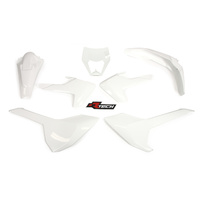 Rtech Husqvarna White Plastic Kit FE 350 2017-2019 (with Headlight Plastic)