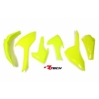 Rtech Husqvarna Neon Yellow Limited Edition Plastic Kit FE 501 2017-2019 (4 Piece Kit)