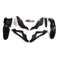 Rtech Husqvarna Black Plastic Kit TC 250 2009-2013 (without Front Plate)