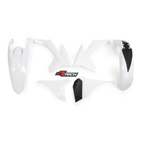 Rtech KTM White Plastic Kit EXC-F 250-350-450-500 2012-2013 (with Airbox Cover)