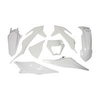 Rtech KTM White Plastic Kit XC-F 250-350-450 2020 (with Left Airbox Cover & Headlight Plastic)