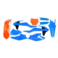 Rtech KTM Troy Lee Designs Blue/Orange Limited Edition Plastic Kit XC-F 250-350-450 2017-2018 (with Left Airbox Cover)