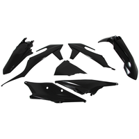 Rtech KTM Black Plastic Kit XC-F 250-350-450 2020 (with Left Airbox Cover)