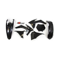 Rtech KTM Black Plastic Kit SX 250 2011 (with Airbox Covers)