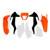 Rtech KTM OEM (2018) Plastic Kit XC-W 250-350-450-500 2017-2019 (with Headlight Plastic and Left Airbox Cover)