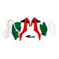 Rtech KTM Vintage Red/Green Limited Plastic Kit XC-W 250-350-450-500 2017-2019 (with Left Airbox Cover)