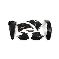 Rtech Yamaha Black Plastic Kit WRF 450 2007-2011