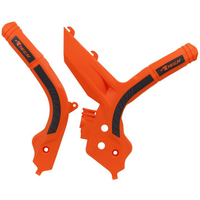 Rtech KTM Orange/Black Frame Protectors 350 XC 2019-2020