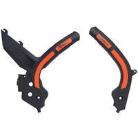 Rtech KTM Black/Orange Frame Protectors 350 XC 2019-2020