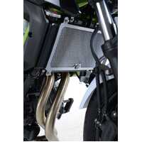 R&G RADIATOR GUARD BLACK - KAWASAKI Z 650, NINJA 650 '17-