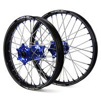 Yamaha SM Pro / Excel A60 SNR MX Black Rim / Blue Hub / Blue Nipples Wheel Set WR 250 F 2002-2019 (21*1.60 / 18*2.15)