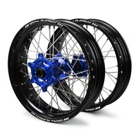 KTM SM Pro / Platinum Supermoto Non Cush. Black Rims / Blue Hubs Wheel Set 450 SX-F STEVE RAMON 2005 (17*3.50 / 17*4.25)