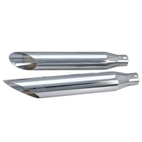 S&S Cycle Slash Down Slip-On Muffler Kit, Chrome