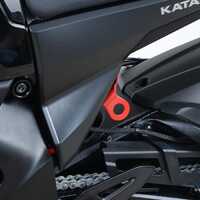 Tie-Down Hooks, pair, red, Suzuki Katana '19-