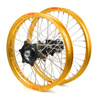 Yamaha Talon / Excel SNR MX Gold Rims / Black Hubs Wheel Set YZ 125-250 2002-07, YZF 250 2002-06, YZF426-450 2002-07 (21*1.6 / 19*2.15)