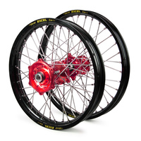 Yamaha Talon / Excel SNR MX Black Rims / Red Hubs Wheel Set YZ 125-250 2002-07, YZF 250 2002-06, YZF426-450 2002-07 (21*1.6 / 19*2.15)