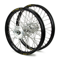 Yamaha Talon / Excel SNR MX Black Rims / Silver Hubs Wheel Set YZ 125-250 2002-07, YZF 250 2002-06, YZF426-450 2002-07 (21*1.6 / 19*2.15)