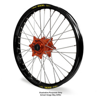 KTM Adventure Black Excel Rims / Orange Talon Hubs Front Wheel - 1190R 2013-2016 / 1090-1290R 2017-On 21*1.85 