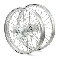 Honda Talon / Platinum SNR MX Silver Rims / Silver Hubs Wheel Set CR 250 1989-1994 / CR500 1989-1994 (21 / 19*2.15)