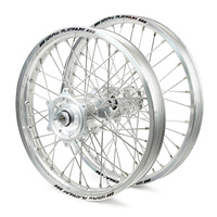 Honda Talon / Platinum SNR MX Silver Rims / Silver Hubs Wheel Set XR 650 2000-2011 (21 / 18*2.15)