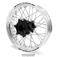 KTM Adventure Silver Platinum Rims / Black Talon Hubs Rear Wheel - 1190R 2013-2016 / 1090-1290R 2017-On 17*4.25 