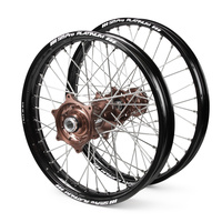 KTM Talon / Platinum SNR MX Black Rims / Mag Hubs Wheel Set SX-SXF 125-250-350-450 / XC-XCF 250-300-350-450 2015-17 (21 / 19*2.15)