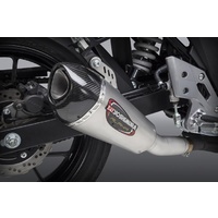 Yoshimura Suzuki GSX250R 18-20 Alpha T Stainless Slip-On Exhaust, w/ Stainless Muffler