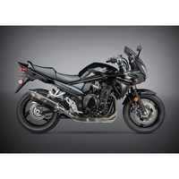 Yoshimura Suzuki GSF/GSX1250FA 07-16 R-77 Stainless Slip-On Exhaust, w/ Carbon Fiber Muffler