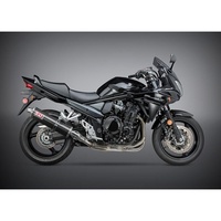 Yoshimura Suzuki GSF/GSX1250FA 07-16 TRS Stainless Slip-On Exhaust, w/ Carbon Fiber Muffler