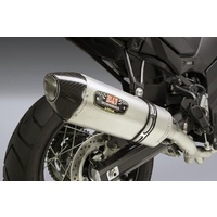 Yoshimura Suzuki V-Strom 650 17-20 Race R-77 Stainless 3/4 Exhaust, w/ Stainless Muffler