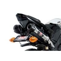 Yoshimura Yamaha YZF-R1 09-14 TRC Stainless Slip-On Exhaust, w/ Stainless Steel Muffler CF Tip DUAL