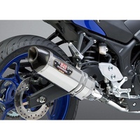 Yoshimura Yamaha YZR-R3 15-21 Race R-77 Stainless Full Exhaust, w/ Stainless Muffler