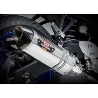 Yoshimura Yamaha YZR-R3 2015-17 R-77 Stainless Slip-On Exhaust, w/ Stainless Steel Muffler CF Tip