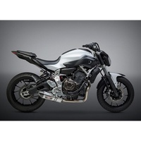 Yoshimura Yamaha FZ/MT-07/XSR700 15-20 Race R-77 Stainless Full Exhaust, w/ Stainless Muffler