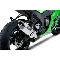 Yoshimura Kawasaki Ninja ZX-10R 11-15 R-77 Stainless Slip-On Exhaust, w/ SS Muffler / SS Tip