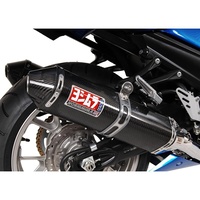 Yoshimura Kawasaki Ninja ZX-14 06-07 TRC Stainless Slip-On Exhaust, w/ Carbon Fiber Muffler CF Tip DUAL