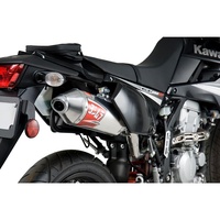 Yoshimura Kawasaki KLX250S/SF 2009-14 RS2 Stainless Slip-On Exhaust, w/ Al Muffler / SS Tip