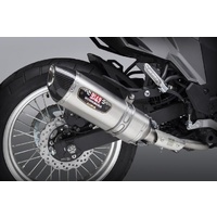 Yoshimura Kawasaki Versys-X 300 17-21 R-77 Stainless Slip-On Exhaust, w/ Stainless Muffler