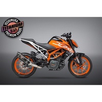 Yoshimura KTM 390 DUKE/RC390 17-20 Race R-77 3/4 Titanium Exhaust, w/ Carbon Fiber Muffler