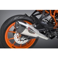 Yoshimura KTM 390 DUKE 17-20/RC390 17-20 Alpha T Stainless Slip-On Exhaust, w/ Stainless Muffler