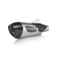 Yoshimura Triumph Daytona 675 13-17 Alpha T Stainless Slip-On Exhaust, w/ Stainless Muffler