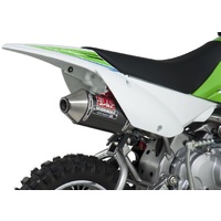 Yoshimura Kawasaki KLX110/L 02-21/SUZ DR-Z110 03-05 RS-2 Stainless Full Exhaust, w/ Carbon Fiber Muffler