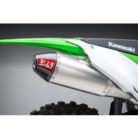 Yoshimura Kawasaki KX450F 19-21 RS-4 Stainless Slip-On Exhaust, w/ Aluminum Muffler