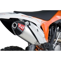 Yoshimura KTM 500/450/350/250 RS-4 Stainless Slip-On Exhaust, w/ Aluminum Muffler